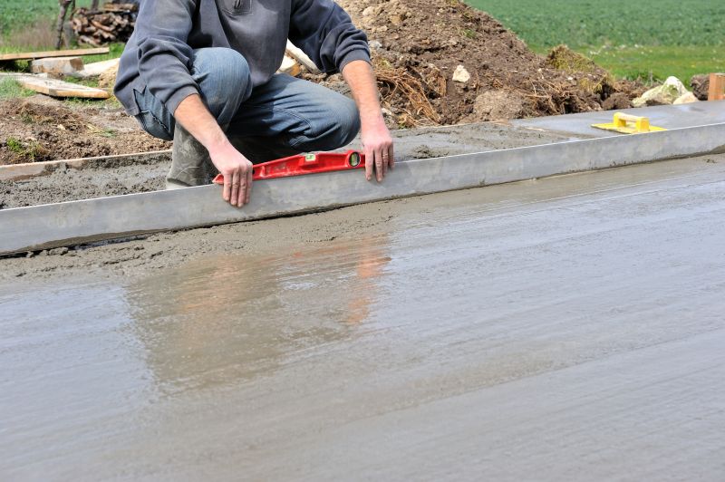Concrete leveling process